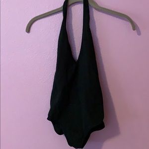 Black low back bodysuit